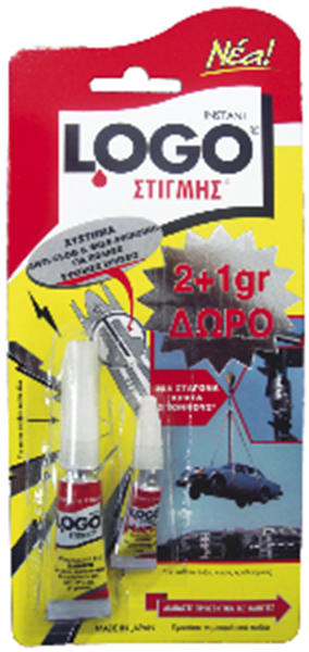 Εικόνα από Logo Κόλλα Gel Στιγμής 2gr + 1gr Μικρού Μεγέθους Δώρο