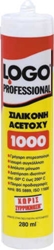 Εικόνα της Logo 1000 Σιλικόνη Φύσιγγα Πιστολιού Διάφανη 280ml
