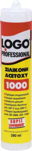 Εικόνα από Logo 1000 Σιλικόνη Φύσιγγα Πιστολιού Μαύρη 280ml