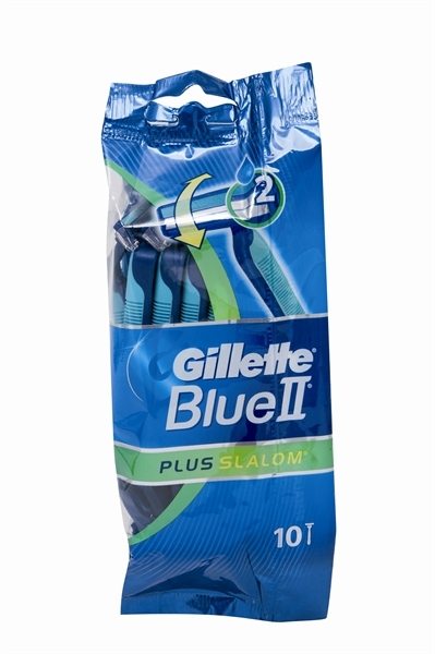 Εικόνα από Gillette Ξυραφάκια Μιας Xρήσης Blue II Plus Slalom Sensitive Blister 10 Tεμαχίων