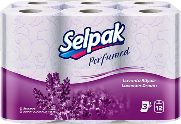 Εικόνα από Selpak Χαρτί Υγείας Perfumed Lavender Dream 12 Ρολά 3 φύλλα