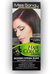 Εικόνα της Miss Sandy Hair Color Cream 1/0 Μαύρο 60ml