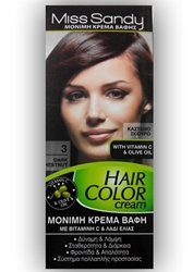Εικόνα της Miss Sandy Hair Color Cream 3/0 Καστανό Σκούρο 60ml