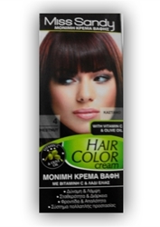 Εικόνα της Miss Sandy Hair Color Cream 4/0 Καστανό 60ml
