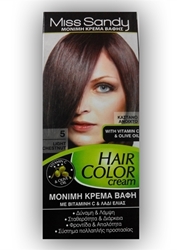 Εικόνα της Miss Sandy Hair Color Cream 5/0 Καστανό Ανοιχτό 60ml