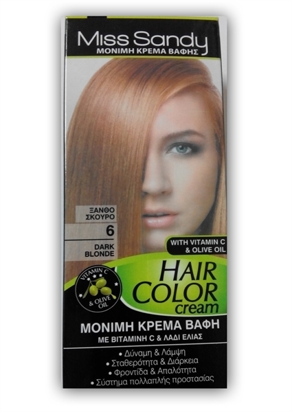 Εικόνα από Miss Sandy Hair Color Cream 6/0 Ξανθό Σκούρο 60ml