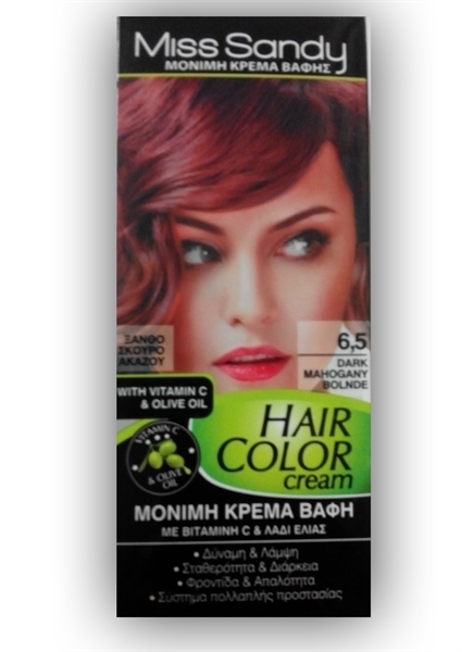 Εικόνα από Miss Sandy Hair Color Cream 6/5 Ξανθό Σκούρο Ακαζού 60ml