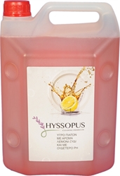 Εικόνα της Hyssopus Υγρό Πιάτων Με Άρωμα Λεμόνι-Ξύδι 4L