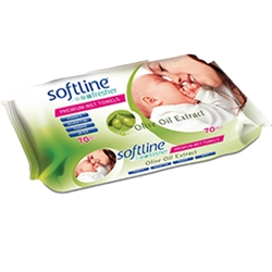 Εικόνα της Softline Fresher Μωρομάντηλα με Ελιά Premium 72τμχ