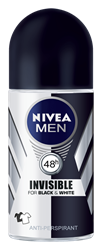 Εικόνα της Nivea Men Invisible for Black & White 48h Anti-perspirant Roll-On 50ml
