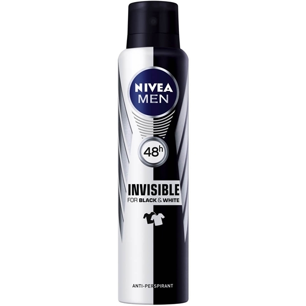 Εικόνα από Nivea Men Invisible for Black & White 48h Anti-perspirant Spray 150ml