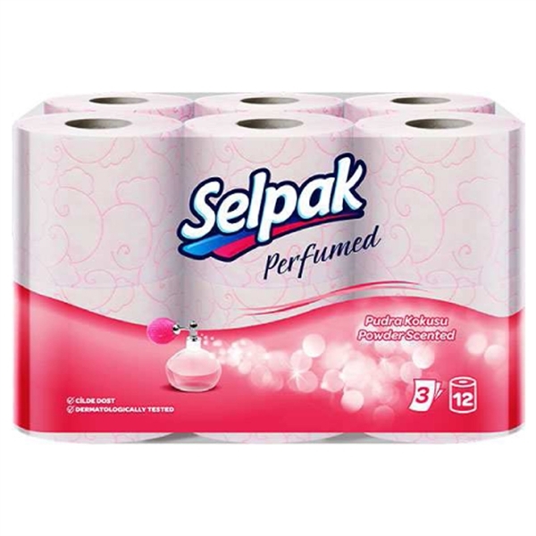 Εικόνα από Selpak Χαρτί Υγείας Perfumed Powder 12 Ρολά 3 φύλλα