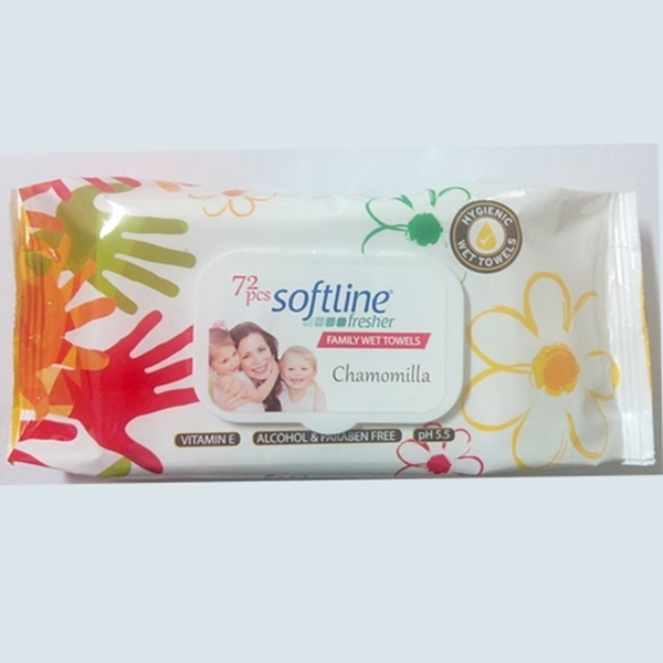 Εικόνα από Softline Μωρομάντηλα Comfort Family Με Καπάκι 72Τεμ