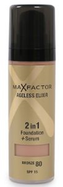 Εικόνα από Max Factor Ageless Elixir 2 in 1 Make Up & Serum SPF15 80 bronze 30ml
