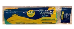 Εικόνα της Softline Fresher Σακούλες Απορριμάτων με Κορδόνι σε Πράσινο Χρώμα 70x95cm 10τμχ