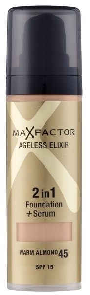Εικόνα από Max Factor Ageless Elixir 2 in 1 Make Up & Serum SPF15 45 Warm Almond 30ml