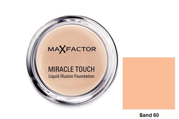 Εικόνα από Max Factor Miracle Touch Liquid Illusion Foundation 60 Sand 11.5g