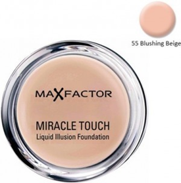 Εικόνα από Max Factor Miracle Touch Liquid Illusion Foundation 55 Blushing Beige 11.5gr