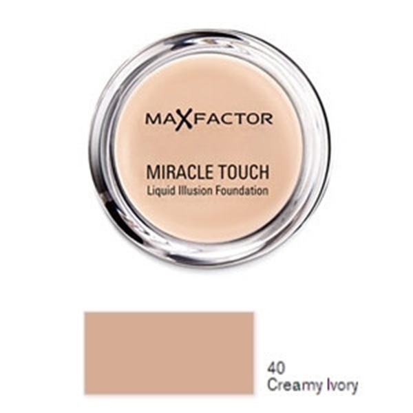 Εικόνα από Max Factor Miracle Touch Liquid Illusion Foundation 40 Creamy Ivory 11.5gr