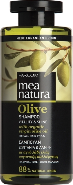 Εικόνα από Farcom Mea Natura Olive Σαμπουάν Ζωντάνια & Λάμψη 300ml