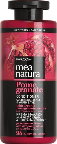 Εικόνα από Farcom Mea Natura Pomegranate Κρέμα Μαλλιών Λάμψη στο Χρώμα & Προστασία Νεότητας 300ML