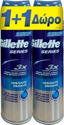 Εικόνα της Gillette Gel Ξυρίσματος Series Μoisturizing 200+200ml Δώρο