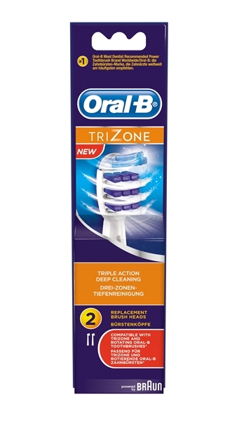 Εικόνα από Oral-b ανταλλακτικά trizone για ηλεκτρική οδοντόβουρτσα 2 τεμάχια