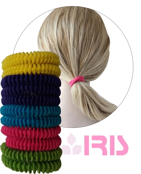 Εικόνα από Iris (365) Λαστιχάκια Μαλλιών Καρτέλα 10 Τεμάχια Διάφορα Χρώματα
