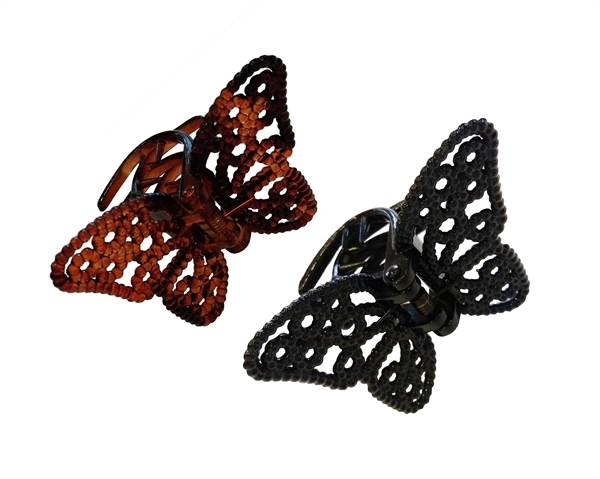 Εικόνα από Iris Κλαμερ (3196) Μεσαίο Πεταλούδα Μαύρο
