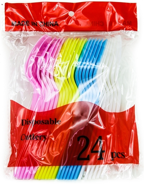 Εικόνα από Viosarp Κουταλάκι Πλαστικό Σε Διάφορα Χρώματα 24 Τεμάχια(14cm)