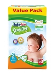 Εικόνα της BABYLINO SENSITIVE No2 50TEM 3-6kg