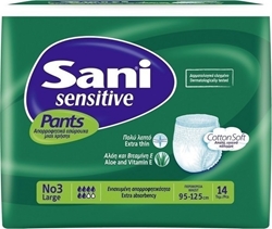 Εικόνα της Sani Sensitive Pants Εσώρουχο Ακράτειας No3 Large 14Tεμ