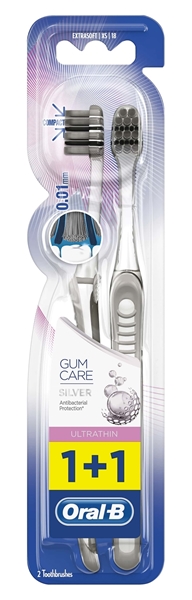 Εικόνα από Oral-b οδοντόβουρτσα ultrathin gum silver 18 extrasoft 1+1 δώρο