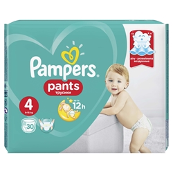 Εικόνα της Pampers Pants Νο 4 (9-14kg) Συσκ.30 Tεμαχίων cp