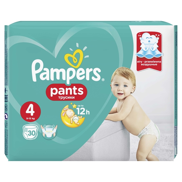 Εικόνα από Pampers Pants Νο 4 (9-14kg) Συσκ.30 Tεμαχίων cp