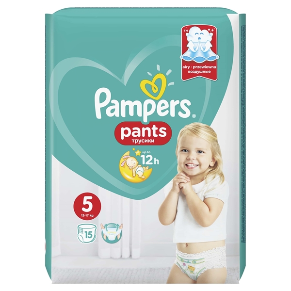 Εικόνα από Pampers Pants Νο 5 (12-18kg) Συσκ.15 Τεμαχίων cp