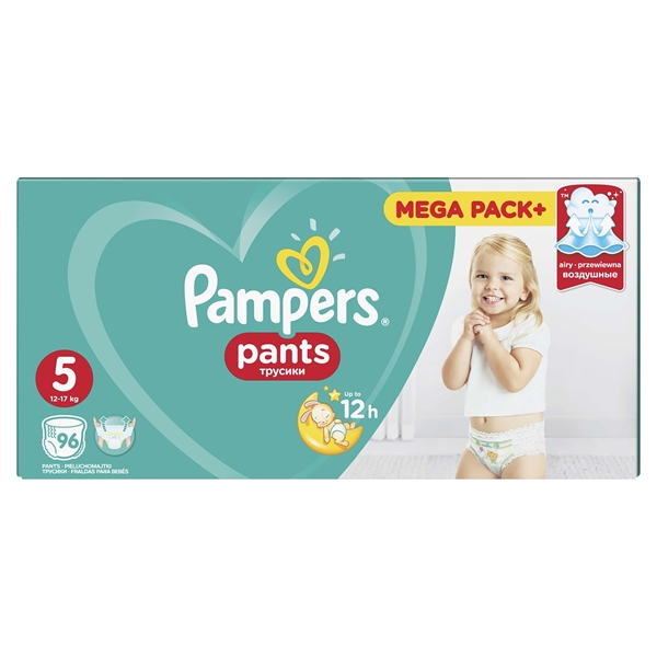 Εικόνα από Pampers pants No5 (12-18kg) συσκ.96τεμ jumbo