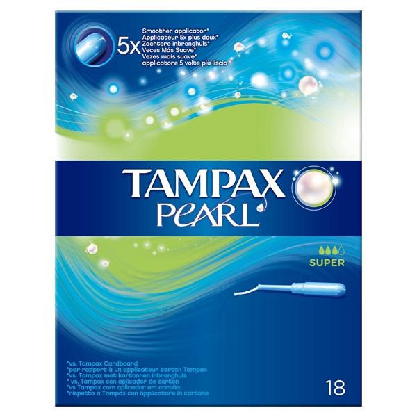 Εικόνα από Tampax pearl super 18 τεμαχίων
