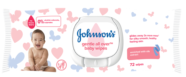 Εικόνα από Johnson's Baby Μωρομάντηλα Gentle 72Τεμαχίων