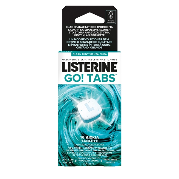 Εικόνα από Listerine Go Tabs 16 Tεμάχια