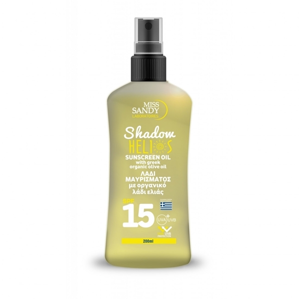 Εικόνα από Miss Sandy Shadow Helios Λάδι Μαυρίσματος Spf 15 200ml