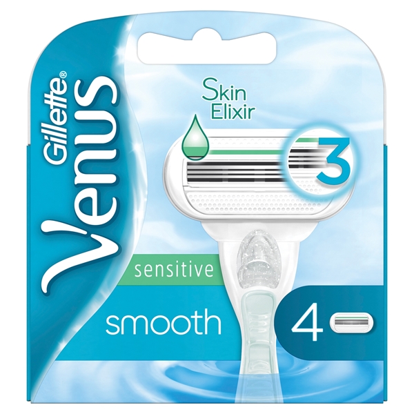 Εικόνα από Gillette woman ανταλλακτικά ξυραφάκια venus smooth sensitive blister 4 τεμαχίων