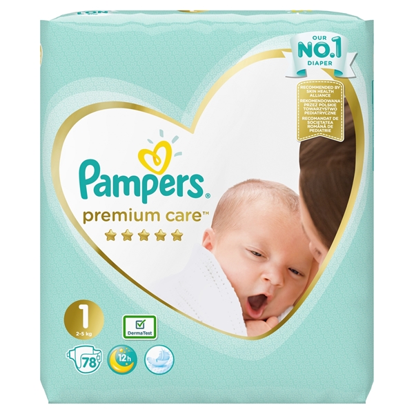 Εικόνα από Pampers premium care newborn (2-5kg) 78τεμαχίων jumbo