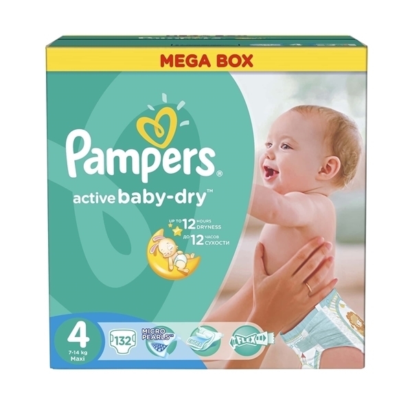 Εικόνα από Pampers active baby dry No4 (8-14kg) συσκ 132 τεμ.mp