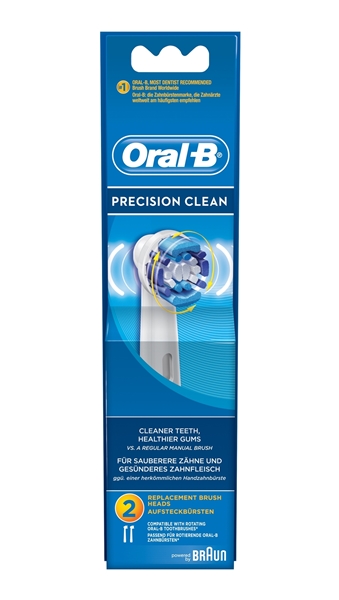 Εικόνα από Oral-B Precision Clean Ανταλλακτικές Κεφαλές για Ηλεκτρική Οδοντόβουρτσα 2τμχ