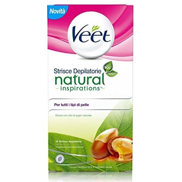 Εικόνα από Veet Natural Inspirations Αποτριχωτικές Ταινίες Σώματος Κρύου Κεριού 16τμχ