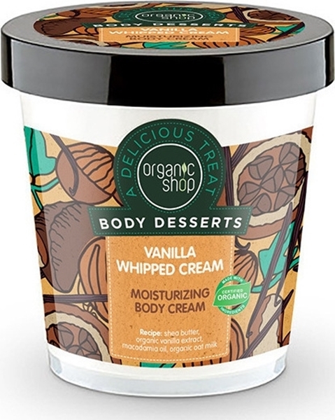 Εικόνα από Natura Siberica Organic Shop Body Desserts Vanilla Whipped Cream Moisturizing Body Cream 450ml