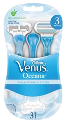 Εικόνα της Gillette Woman Ξυραφάκι Venus Oceana Blister 3 Τεμαχίων