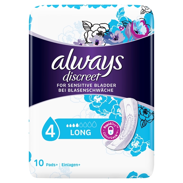 Εικόνα από Always Discreet Pads Long 10 Tεμαχίων