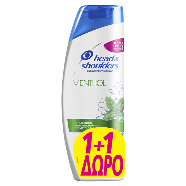 Εικόνα από Head & Shoulders Σαμουάν Menthol Fresh 360ml+360ml Δώρο